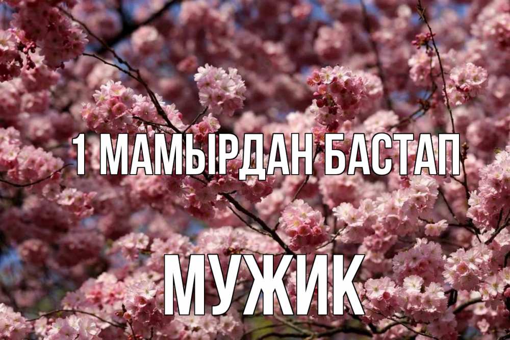 Күн сайын ашық хат с именем, Мужик 1 мамырдан бастап С 1 мая Онлайн тегін жүктеп алу тілектері бар керемет карта 
