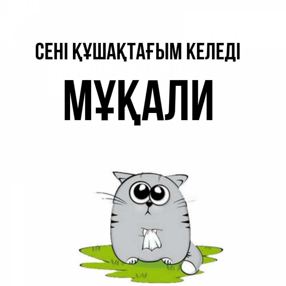 Күн сайын ашық хат с именем, МҰҚАЛИ сені құшақтағым келеді котик теребит платочек сидя на травке Онлайн тегін жүктеп алу тілектері бар керемет карта 