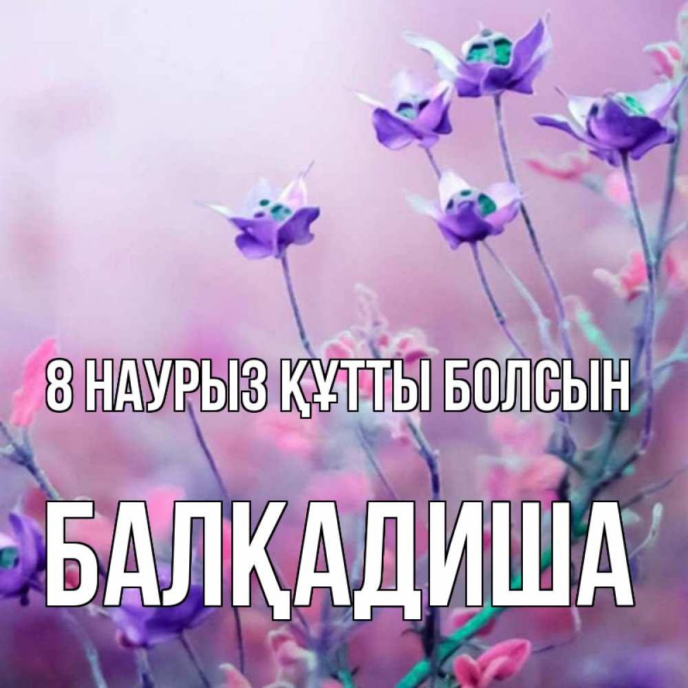 Күн сайын ашық хат с именем, БАЛҚАДИША 8 наурыз құтты болсын международный женский день 2 Онлайн тегін жүктеп алу тілектері бар керемет карта 