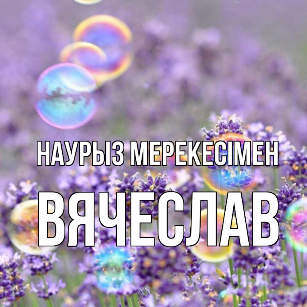 Күн сайын ашық хат с именем, Вячеслав Наурыз мерекесімен цветы Онлайн тегін жүктеп алу тілектері бар керемет карта 