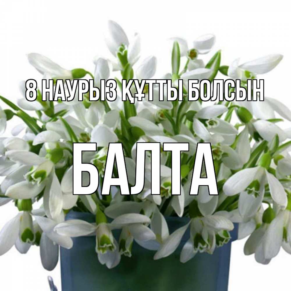 Күн сайын ашық хат с именем, Балта 8 наурыз құтты болсын цветы к международному женскому дню Онлайн тегін жүктеп алу тілектері бар керемет карта 