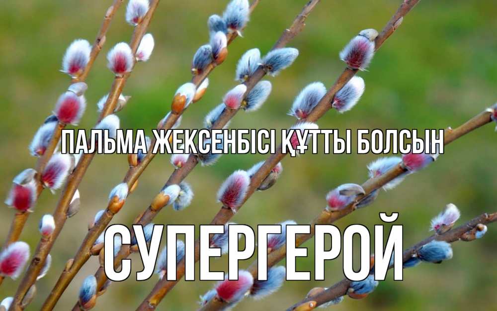 Күн сайын ашық хат с именем, Супергерой Пальма жексенбісі құтты болсын верба Онлайн тегін жүктеп алу тілектері бар керемет карта 
