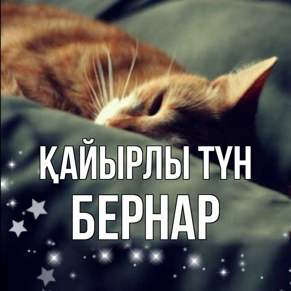 Күн сайын ашық хат с именем, Бернар Қайырлы түн кроватка Онлайн тегін жүктеп алу тілектері бар керемет карта 