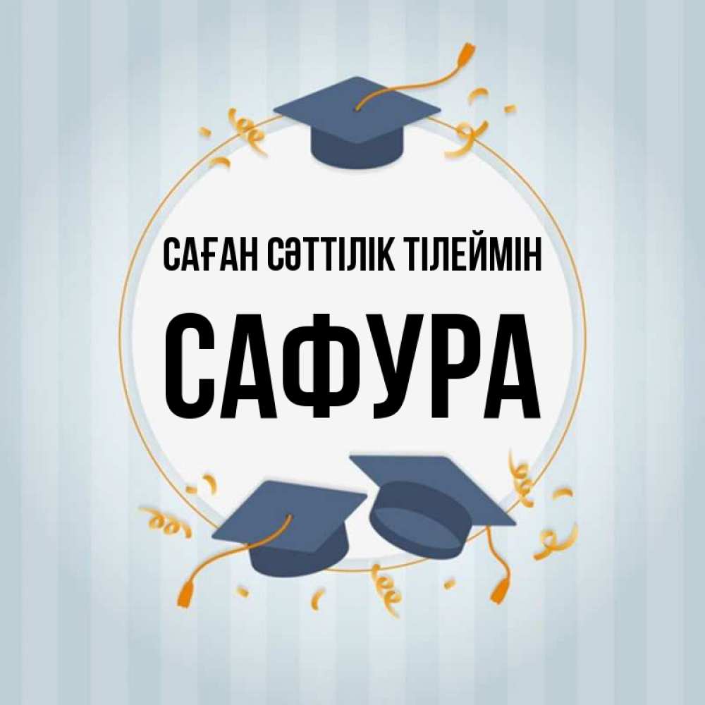 Күн сайын ашық хат с именем, САФУРА Саған сәттілік тілеймін для студентов Онлайн тегін жүктеп алу тілектері бар керемет карта 