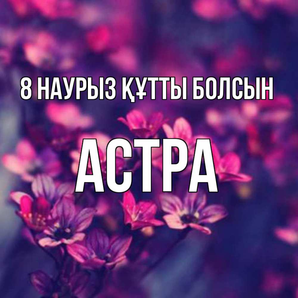 Күн сайын ашық хат с именем, Астра 8 наурыз құтты болсын небольшие цветы 1 Онлайн тегін жүктеп алу тілектері бар керемет карта 