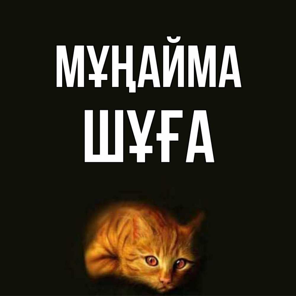 Күн сайын ашық хат с именем, ШҰҒА Мұңайма лежащий кот в темноте Онлайн тегін жүктеп алу тілектері бар керемет карта 