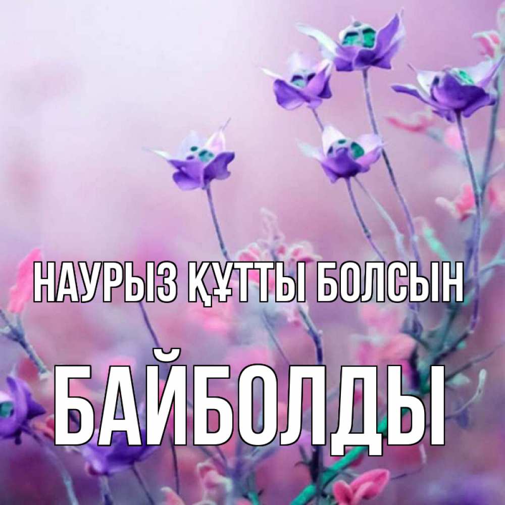 Күн сайын ашық хат с именем, Байболды Наурыз құтты болсын наурыз  2 Онлайн тегін жүктеп алу тілектері бар керемет карта 