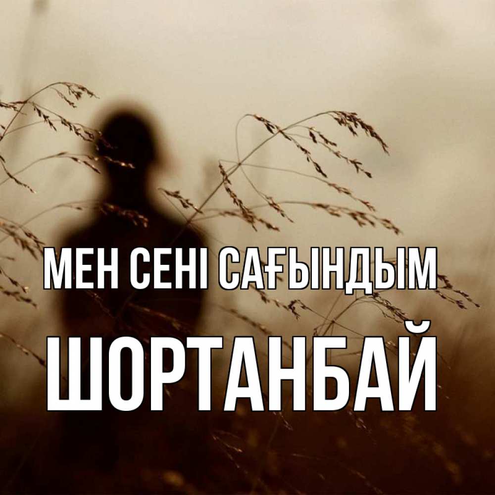 Күн сайын ашық хат с именем, ШОРТАНБАЙ Мен сені сағындым силуэт девушки Онлайн тегін жүктеп алу тілектері бар керемет карта 