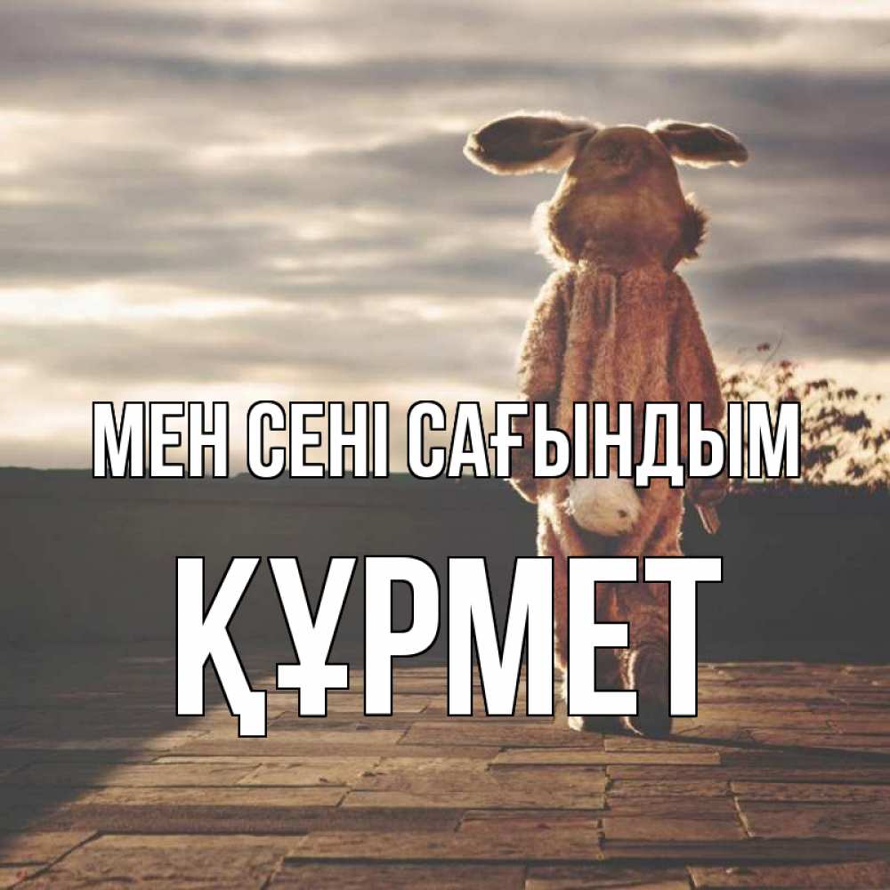 Күн сайын ашық хат с именем, ҚҰРМЕТ Мен сені сағындым даже в костюме зайца Онлайн тегін жүктеп алу тілектері бар керемет карта 