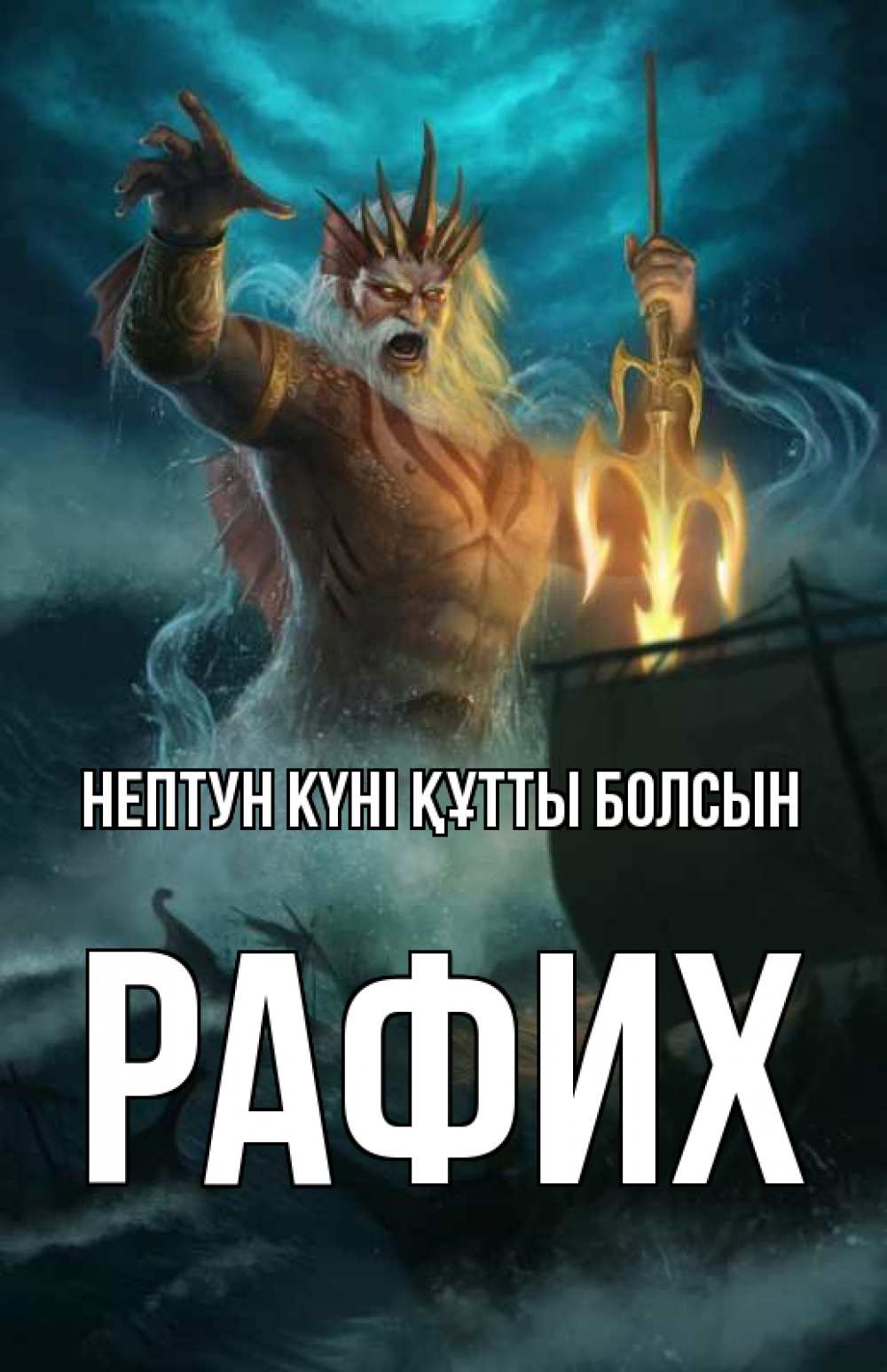 Күн сайын ашық хат с именем, РАФИХ нептун күні құтты болсын с днем Нептуна Онлайн тегін жүктеп алу тілектері бар керемет карта 