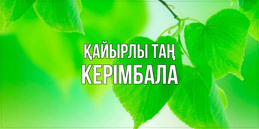 Күн сайын ашық хат с именем, КЕРІМБАЛА Қайырлы таң доброе утро с березовыми листьями Онлайн тегін жүктеп алу тілектері бар керемет карта 