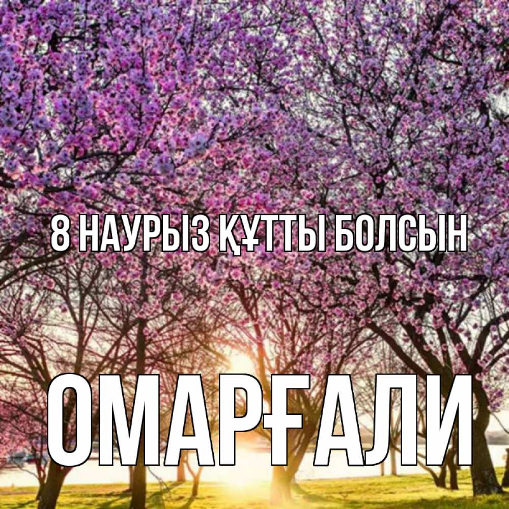 Күн сайын ашық хат с именем, ОМАРҒАЛИ 8 наурыз құтты болсын международный женский день Онлайн тегін жүктеп алу тілектері бар керемет карта 