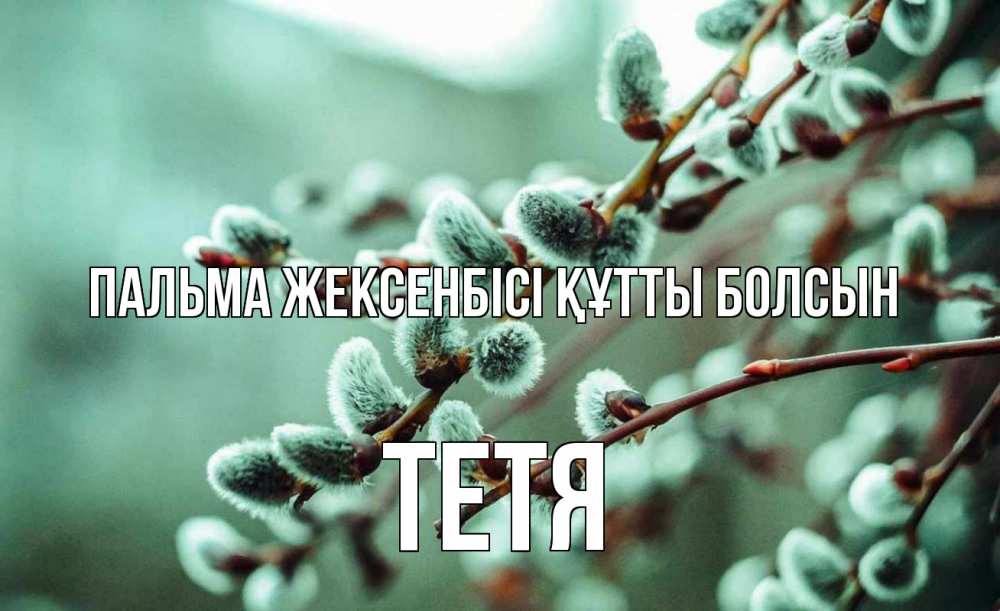 Күн сайын ашық хат с именем, Тетя Пальма жексенбісі құтты болсын верба Онлайн тегін жүктеп алу тілектері бар керемет карта 