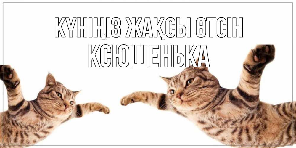 Күн сайын ашық хат с именем, Ксюшенька Күніңіз жақсы өтсін хорошего дня Онлайн тегін жүктеп алу тілектері бар керемет карта 