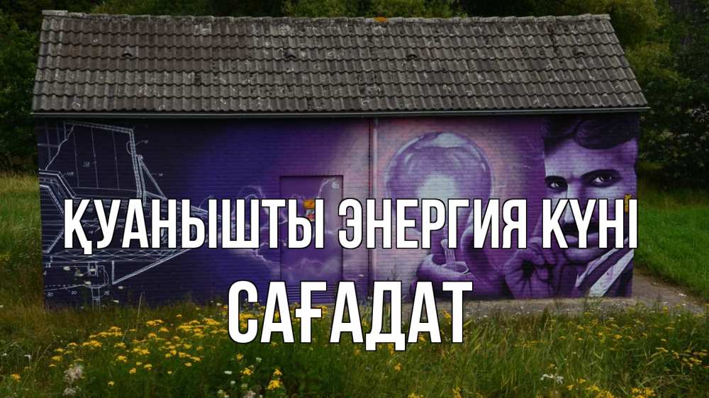 Күн сайын ашық хат с именем, САҒАДАТ Қуанышты энергия күні молнии, Тесла Онлайн тегін жүктеп алу тілектері бар керемет карта 