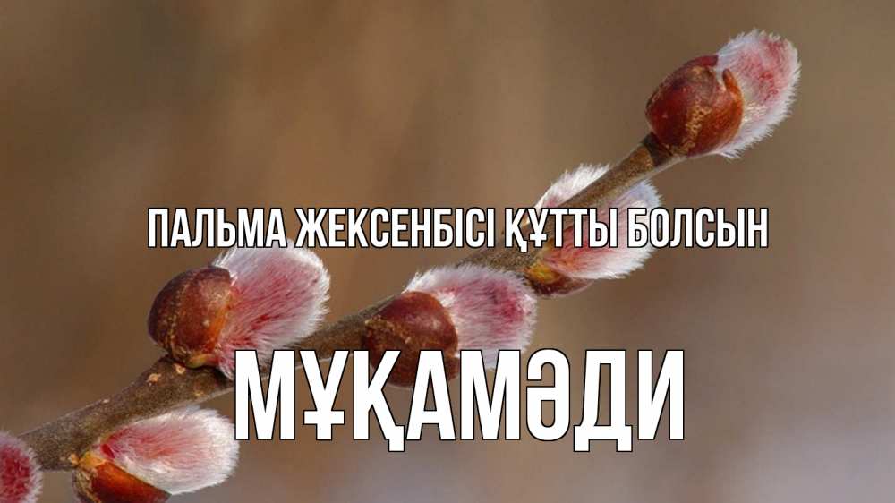 Күн сайын ашық хат с именем, МҰҚАМӘДИ Пальма жексенбісі құтты болсын верба Онлайн тегін жүктеп алу тілектері бар керемет карта 