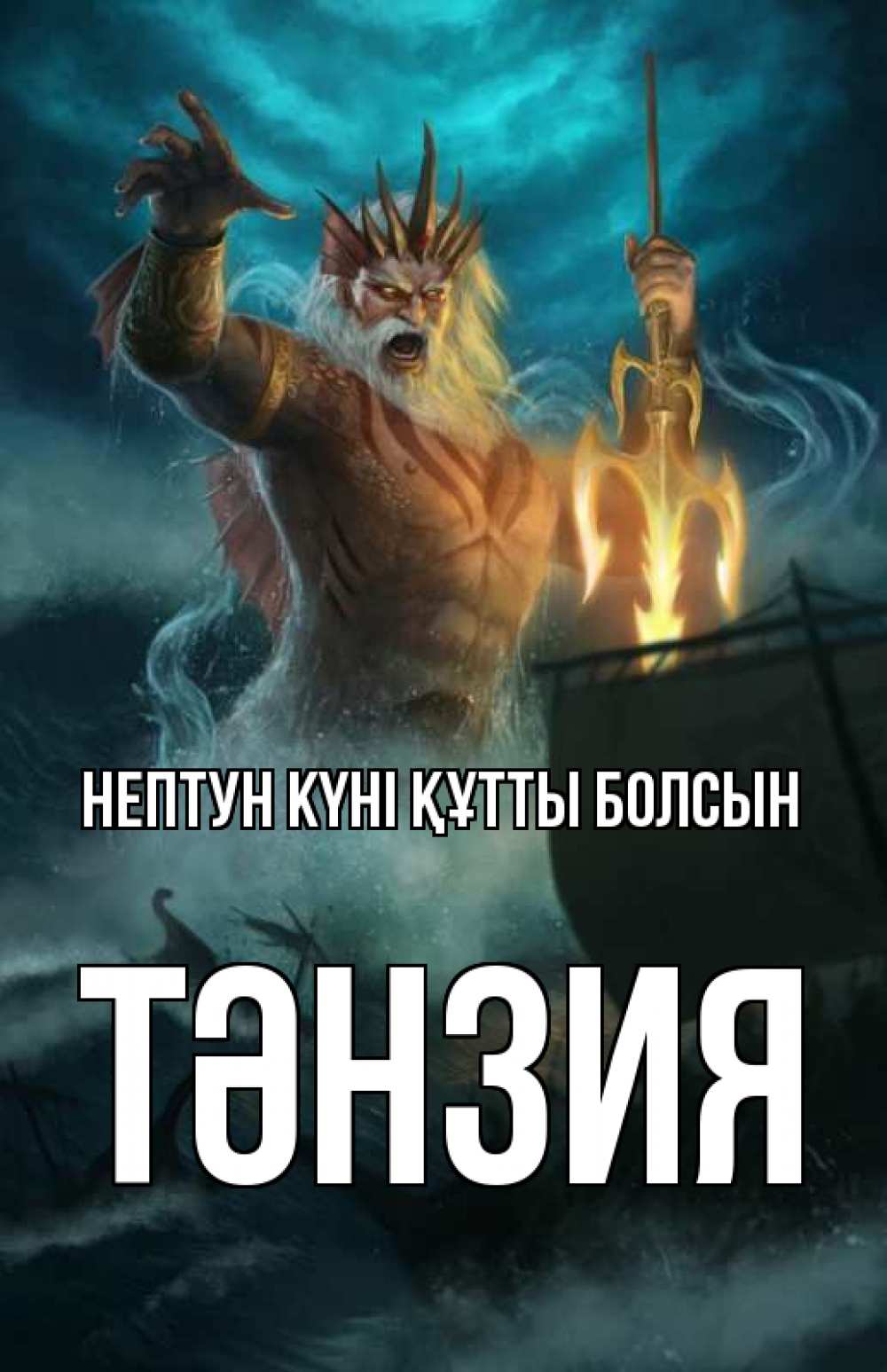 Күн сайын ашық хат с именем, ТӘНЗИЯ нептун күні құтты болсын с днем Нептуна Онлайн тегін жүктеп алу тілектері бар керемет карта 