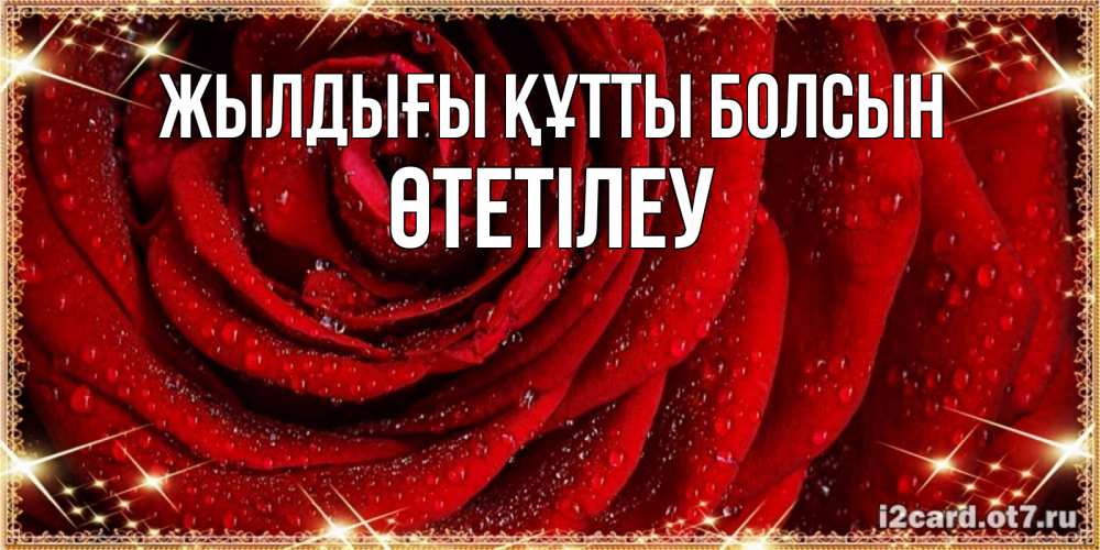 Күн сайын ашық хат с именем, ӨТЕТІЛЕУ Жылдығы құтты болсын роса на розе блестящая в лучах солнца Онлайн тегін жүктеп алу тілектері бар керемет карта 