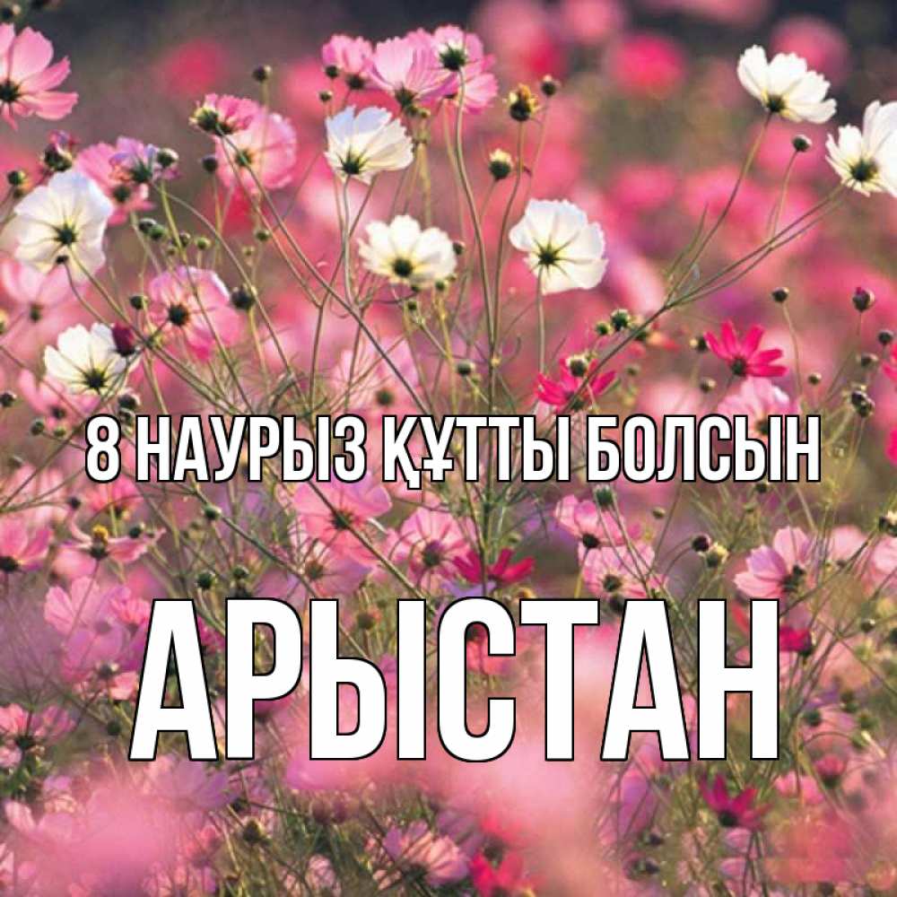 Күн сайын ашық хат с именем, Арыстан 8 наурыз құтты болсын красиво 1 Онлайн тегін жүктеп алу тілектері бар керемет карта 