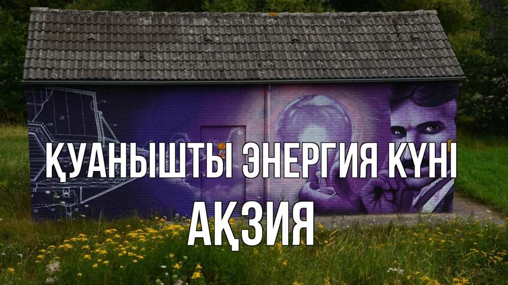Күн сайын ашық хат с именем, Ақзия Қуанышты энергия күні молнии, Тесла Онлайн тегін жүктеп алу тілектері бар керемет карта 