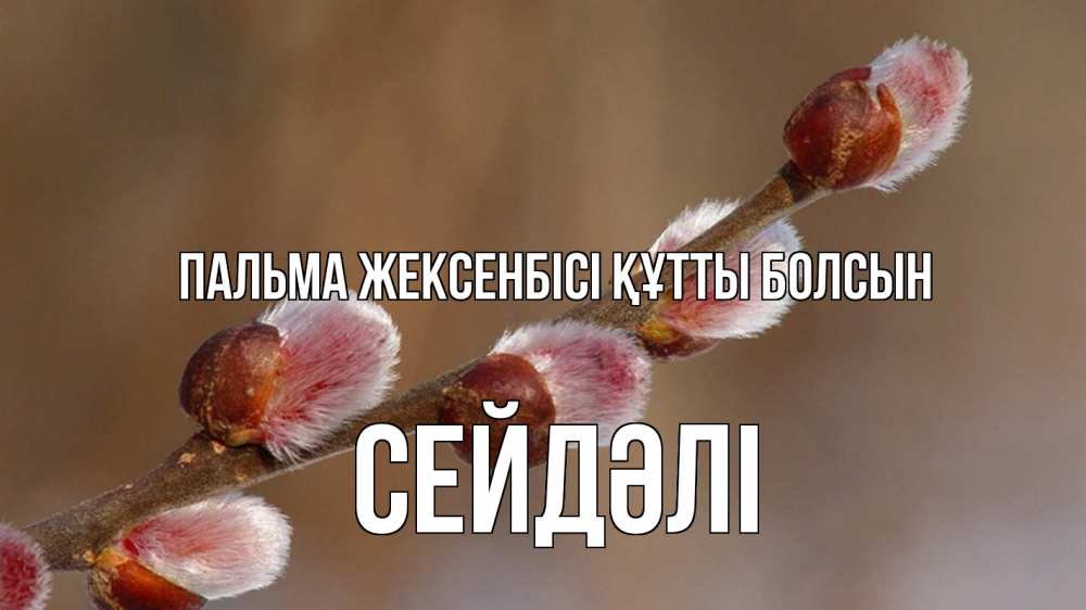 Күн сайын ашық хат с именем, СЕЙДӘЛІ Пальма жексенбісі құтты болсын верба Онлайн тегін жүктеп алу тілектері бар керемет карта 
