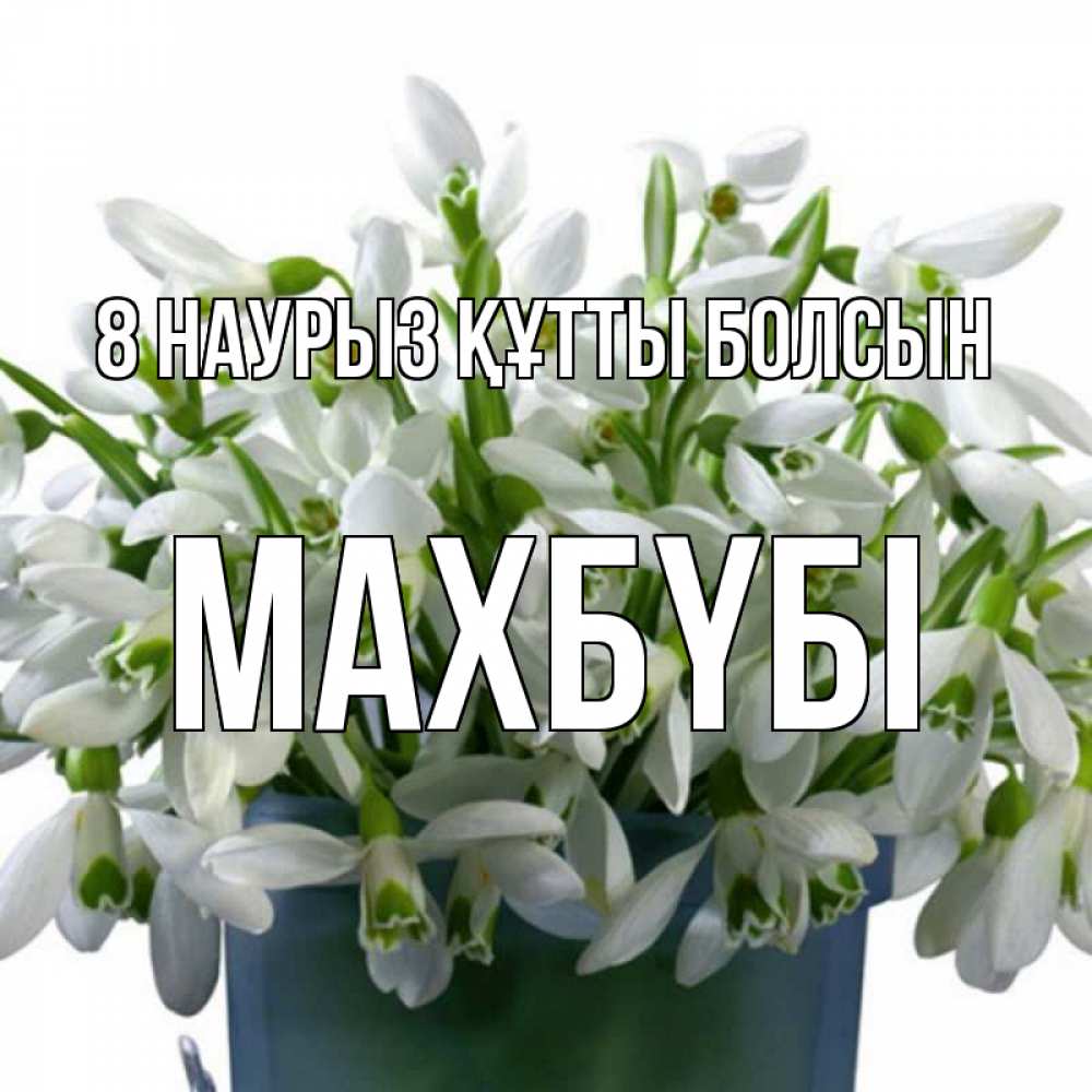 Күн сайын ашық хат с именем, МАХБҮБІ 8 наурыз құтты болсын цветы к международному женскому дню Онлайн тегін жүктеп алу тілектері бар керемет карта 