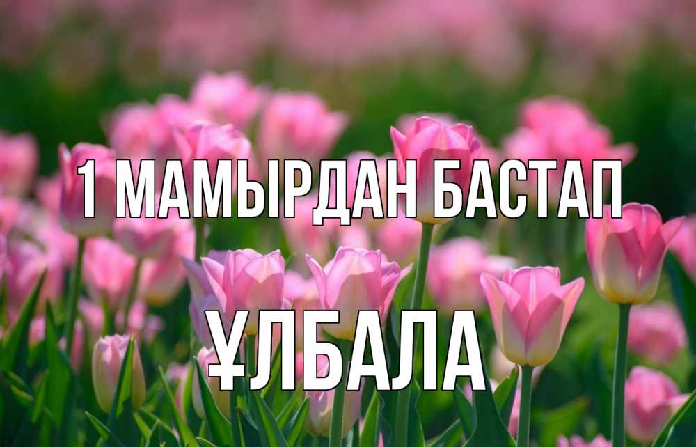 Күн сайын ашық хат с именем, ҰЛБАЛА 1 мамырдан бастап С 1 мая Онлайн тегін жүктеп алу тілектері бар керемет карта 