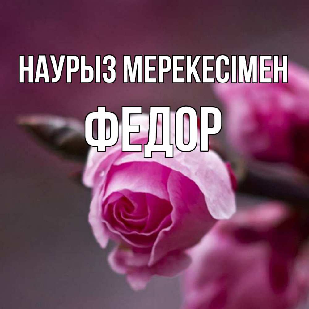 Күн сайын ашық хат с именем, Федор Наурыз мерекесімен весна Онлайн тегін жүктеп алу тілектері бар керемет карта 