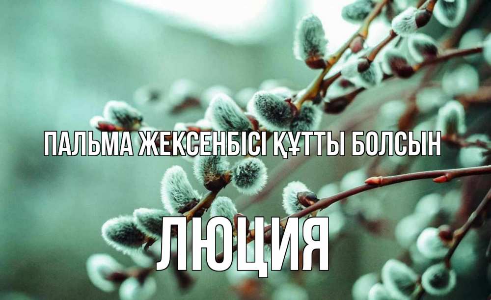 Күн сайын ашық хат с именем, Люция Пальма жексенбісі құтты болсын верба Онлайн тегін жүктеп алу тілектері бар керемет карта 