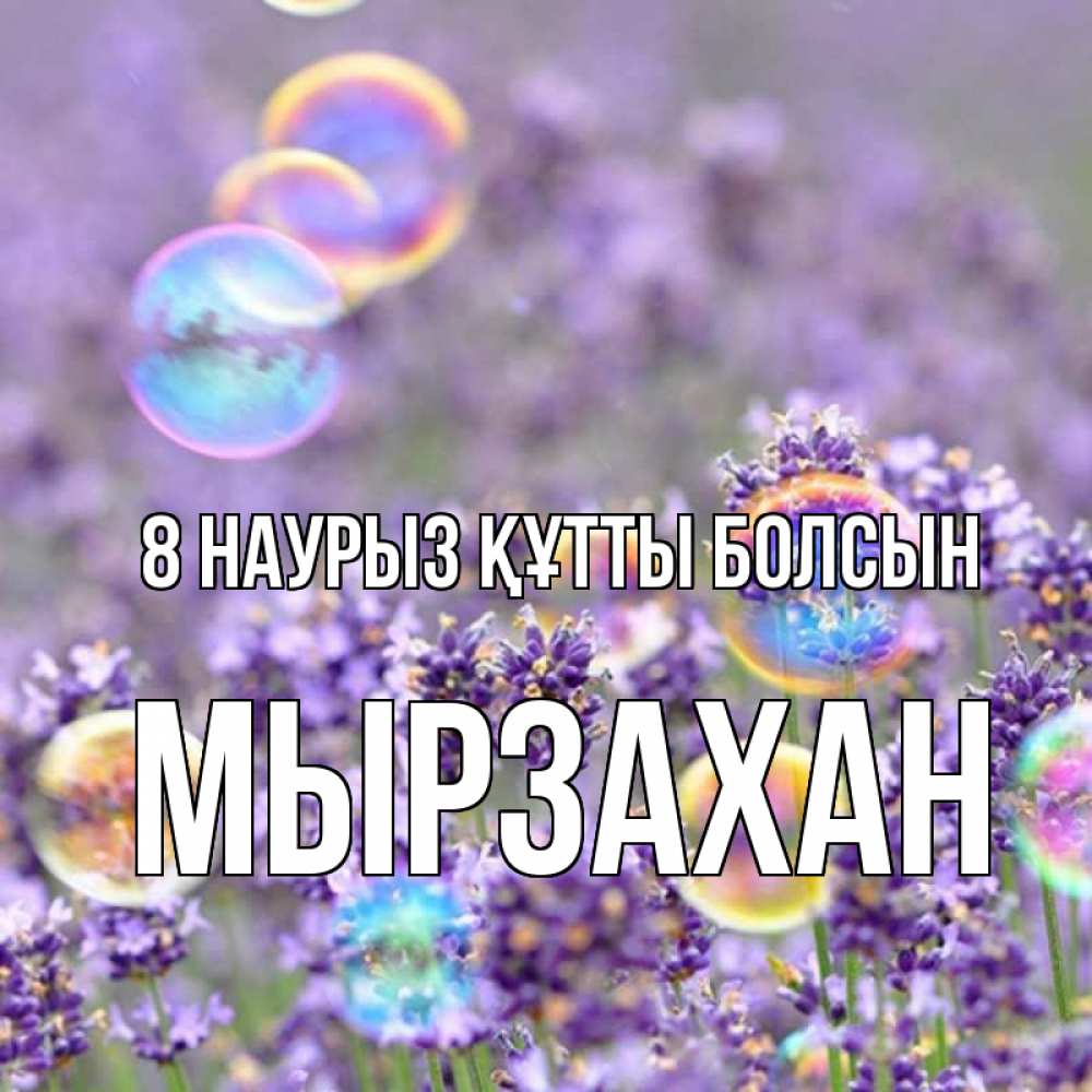 Күн сайын ашық хат с именем, Мырзахан 8 наурыз құтты болсын цветы Онлайн тегін жүктеп алу тілектері бар керемет карта 