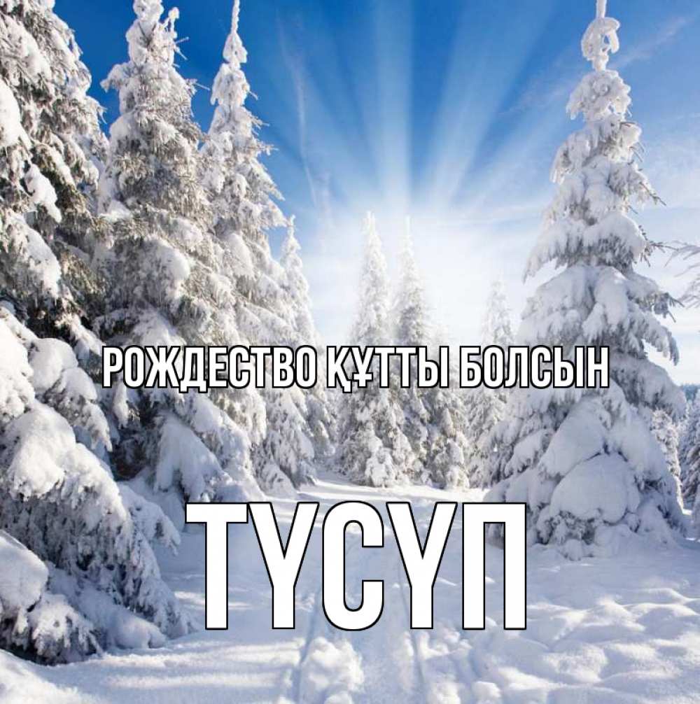 Күн сайын ашық хат с именем, ТҮСҮП Рождество құтты болсын зима, лес Онлайн тегін жүктеп алу тілектері бар керемет карта 