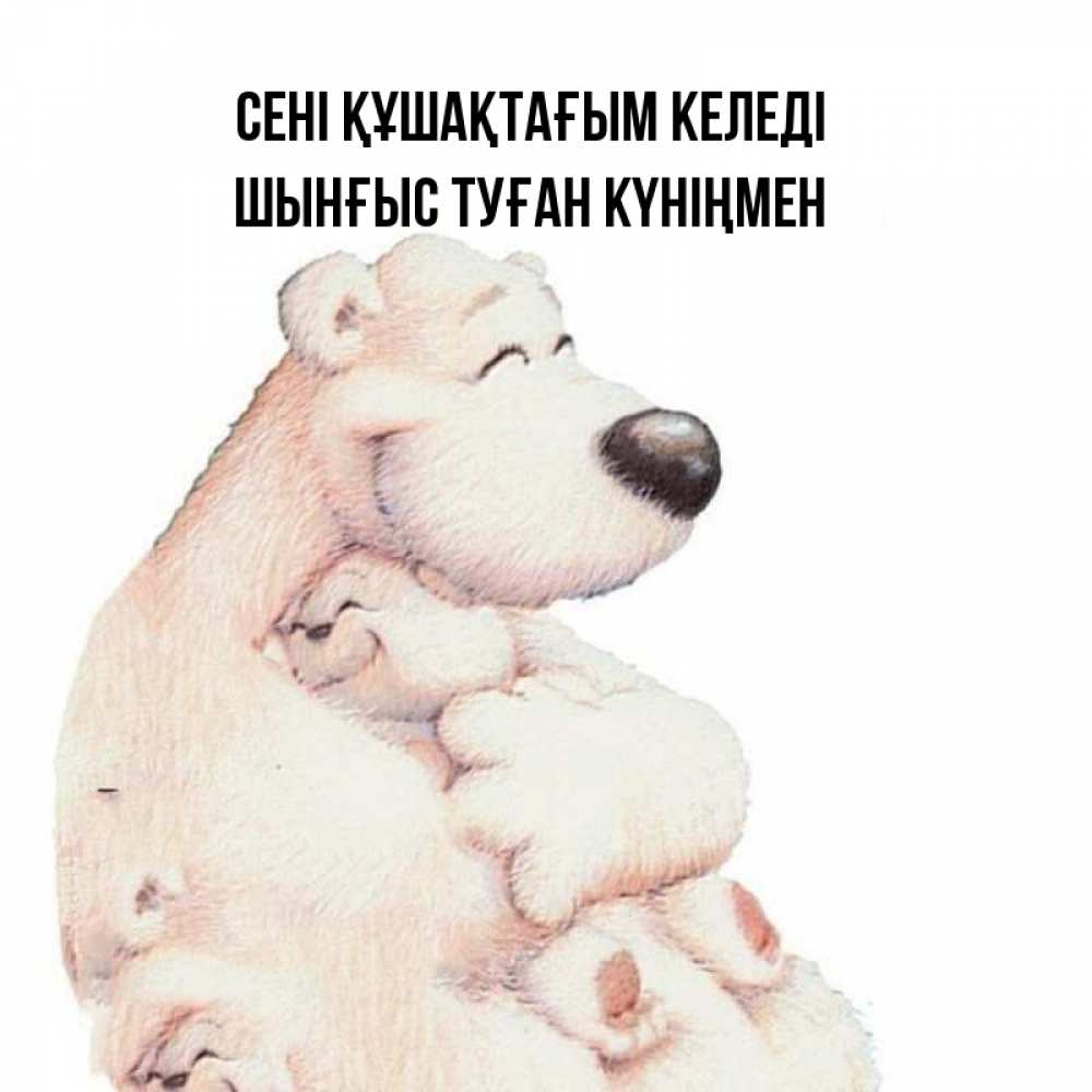 Картинка сені құшақтағым келеді, ШЫНҒЫС! ТУҒАН КҮНІҢМЕН!