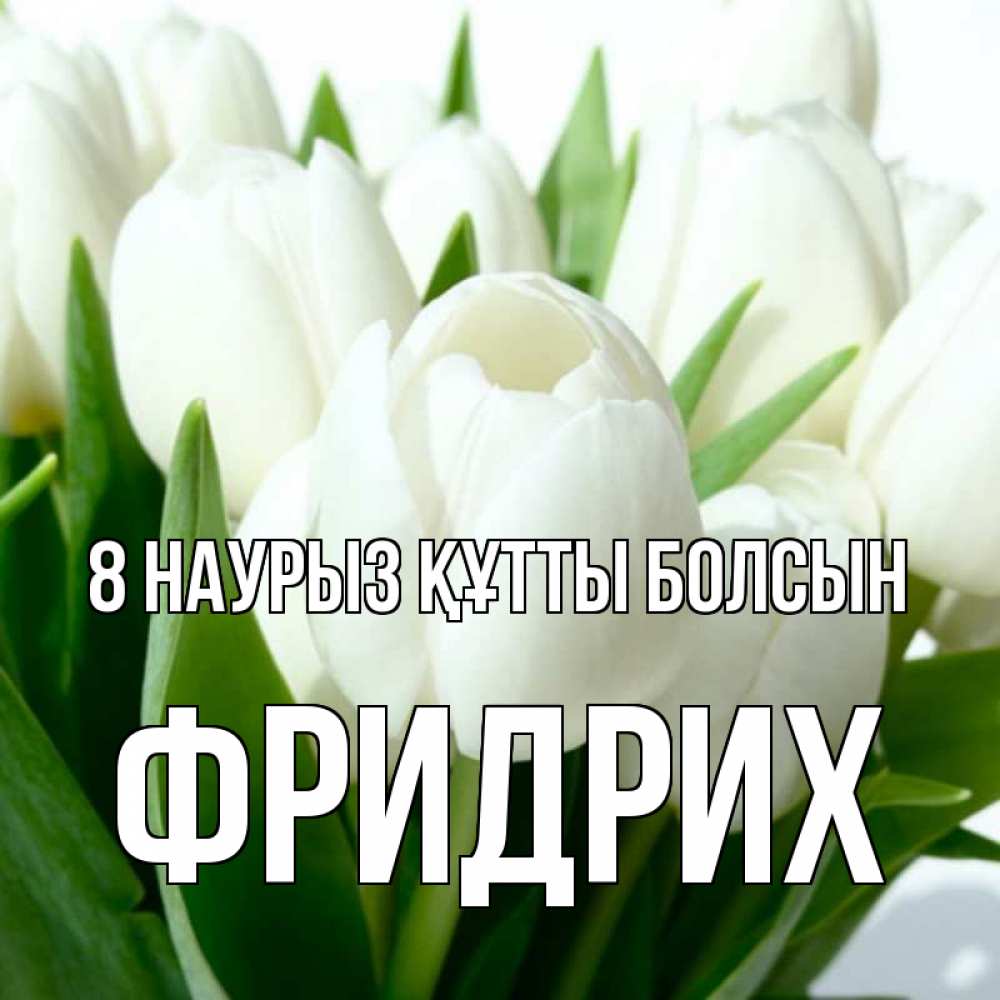 Күн сайын ашық хат с именем, Фридрих 8 наурыз құтты болсын цветы Онлайн тегін жүктеп алу тілектері бар керемет карта 