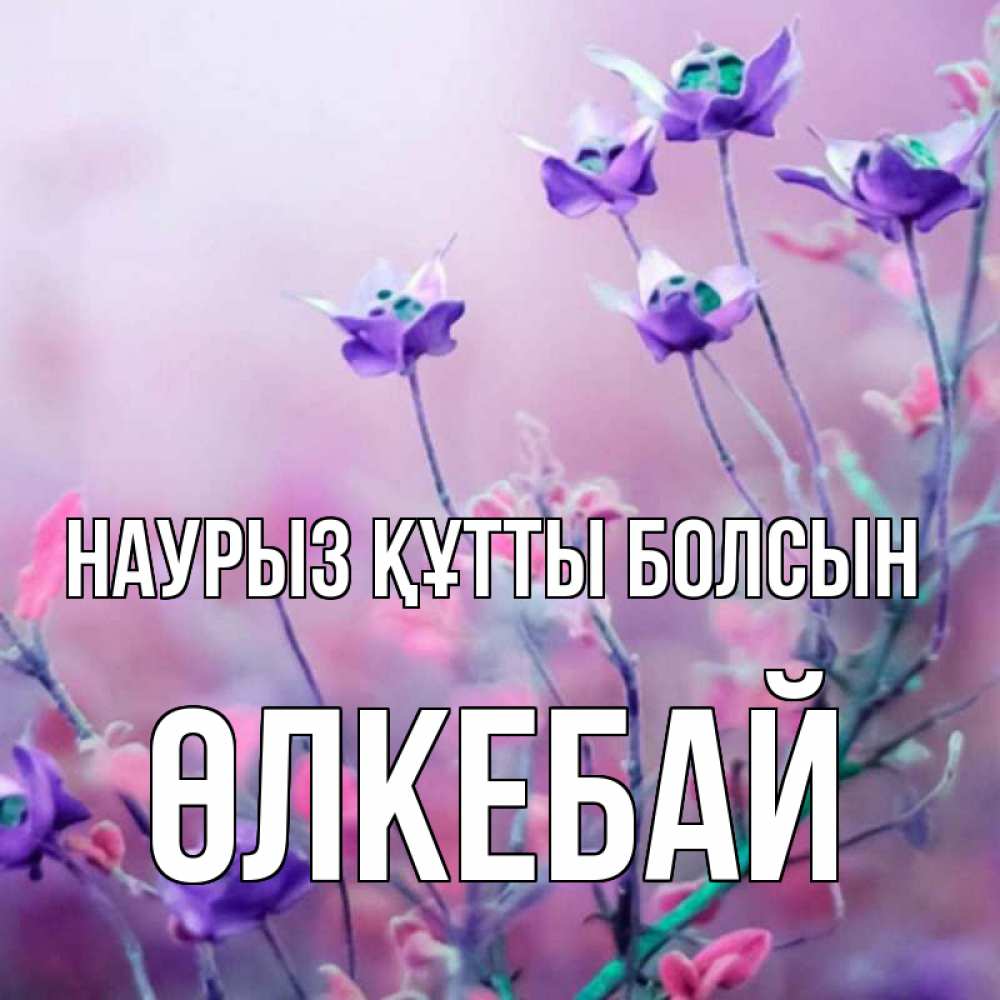 Күн сайын ашық хат с именем, ӨЛКЕБАЙ Наурыз құтты болсын наурыз  2 Онлайн тегін жүктеп алу тілектері бар керемет карта 