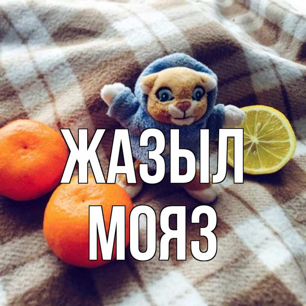 Күн сайын ашық хат с именем, МОЯЗ Жазыл вот тебе апельсинка и лимон Онлайн тегін жүктеп алу тілектері бар керемет карта 