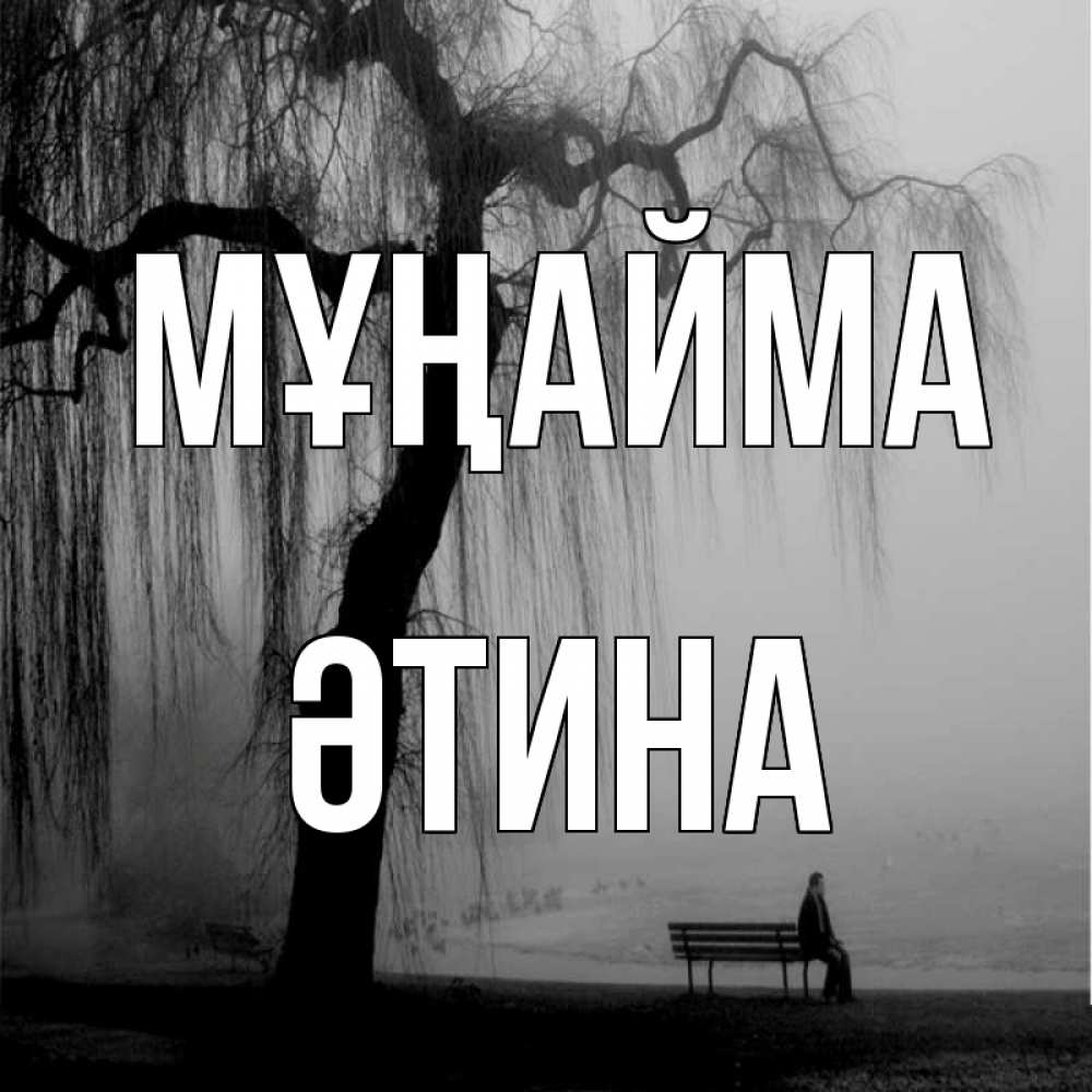 Күн сайын ашық хат с именем, ӘТИНА Мұңайма висящие ветки дерева и лавочка под деревом Онлайн тегін жүктеп алу тілектері бар керемет карта 