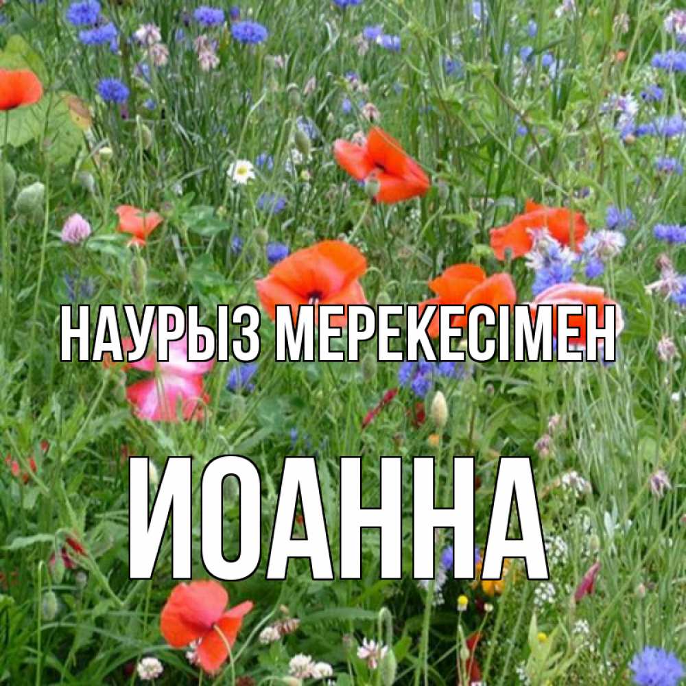 Күн сайын ашық хат с именем, Иоанна Наурыз мерекесімен праздник весны наурыз супер открытка Онлайн тегін жүктеп алу тілектері бар керемет карта 