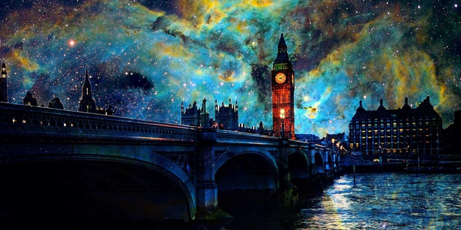 Открытка лондон биг бен Қайырлы түн 