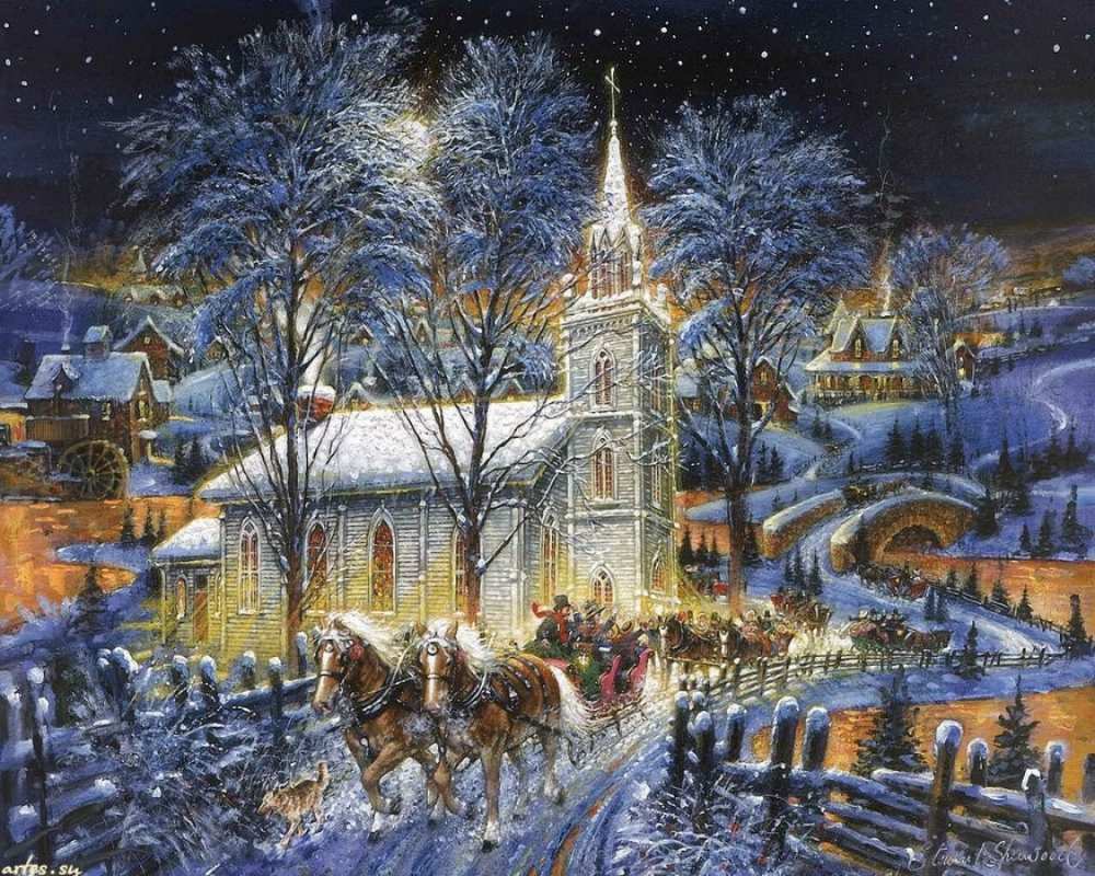 Открытка праздник к нам приходит новый год кони бегут  упряжка лошадей, лошади, новый год  Жаңа жылыңызбен 