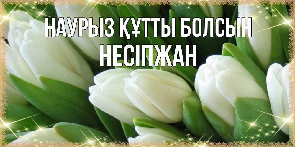 Күн сайын ашық хат с именем, НЕСІПЖАН Наурыз құтты болсын поздравляем с наурызом Онлайн тегін жүктеп алу тілектері бар керемет карта 
