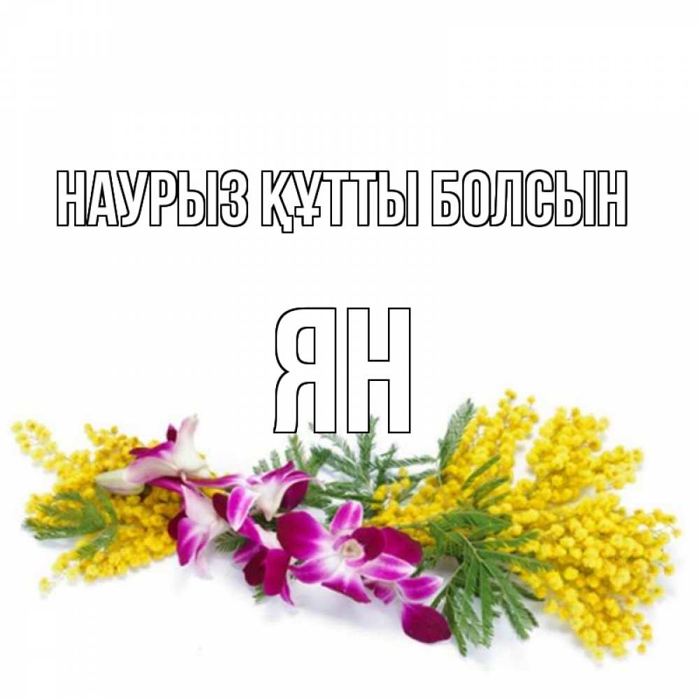 Күн сайын ашық хат с именем, Ян Наурыз құтты болсын открытка  наурыз с цветами  1 Онлайн тегін жүктеп алу тілектері бар керемет карта 