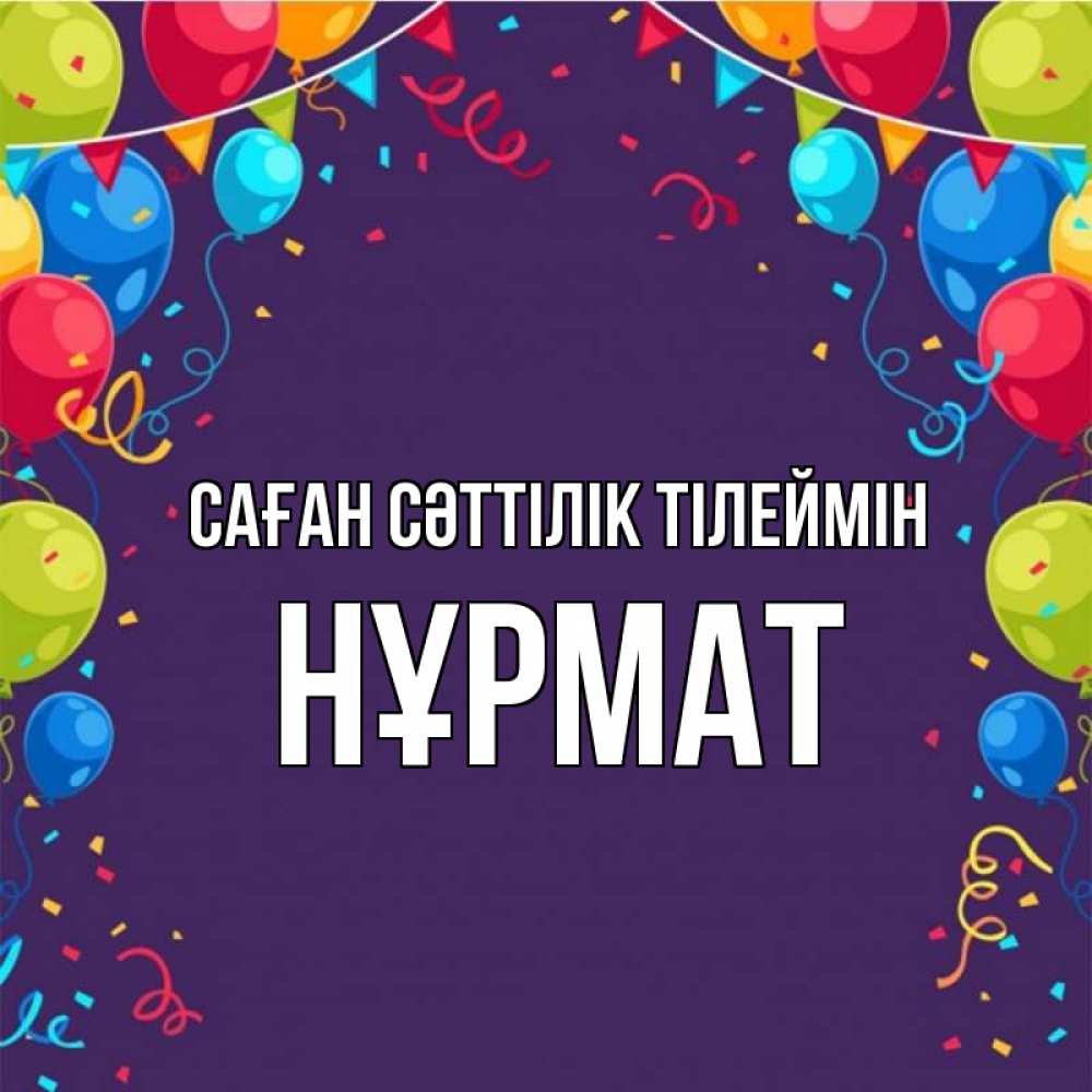 Күн сайын ашық хат с именем, Нұрмат Саған сәттілік тілеймін шары Онлайн тегін жүктеп алу тілектері бар керемет карта 
