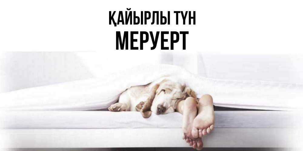 Күн сайын ашық хат с именем, МЕРУЕРТ Қайырлы түн кровать с собакой пожелание сладких снов и спокойной ночи Онлайн тегін жүктеп алу тілектері бар керемет карта 