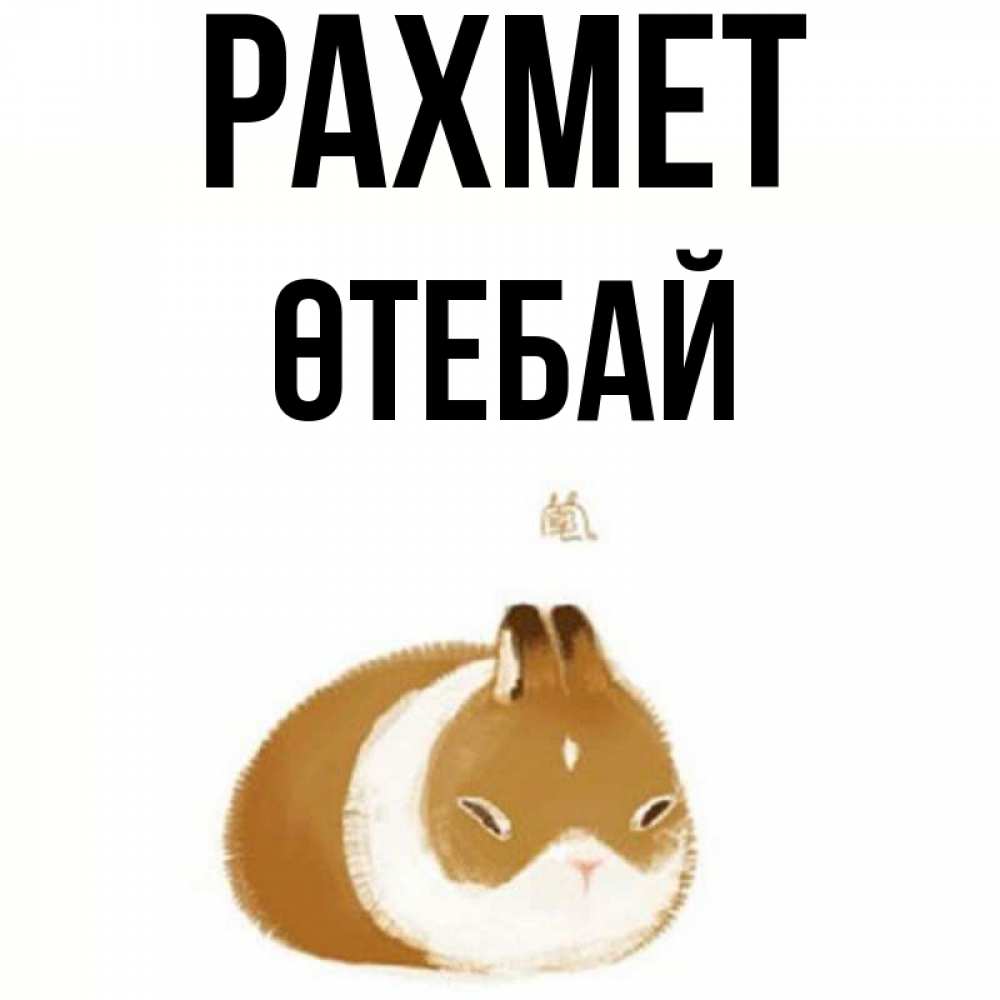 Күн сайын ашық хат с именем, ӨТЕБАЙ рахмет коричнево белый домашний питомец Онлайн тегін жүктеп алу тілектері бар керемет карта 