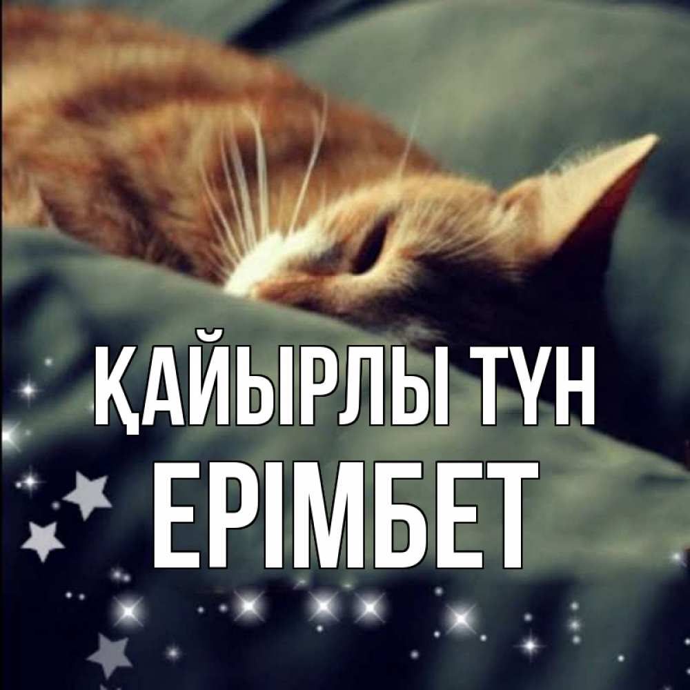 Күн сайын ашық хат с именем, Ерімбет Қайырлы түн кроватка Онлайн тегін жүктеп алу тілектері бар керемет карта 