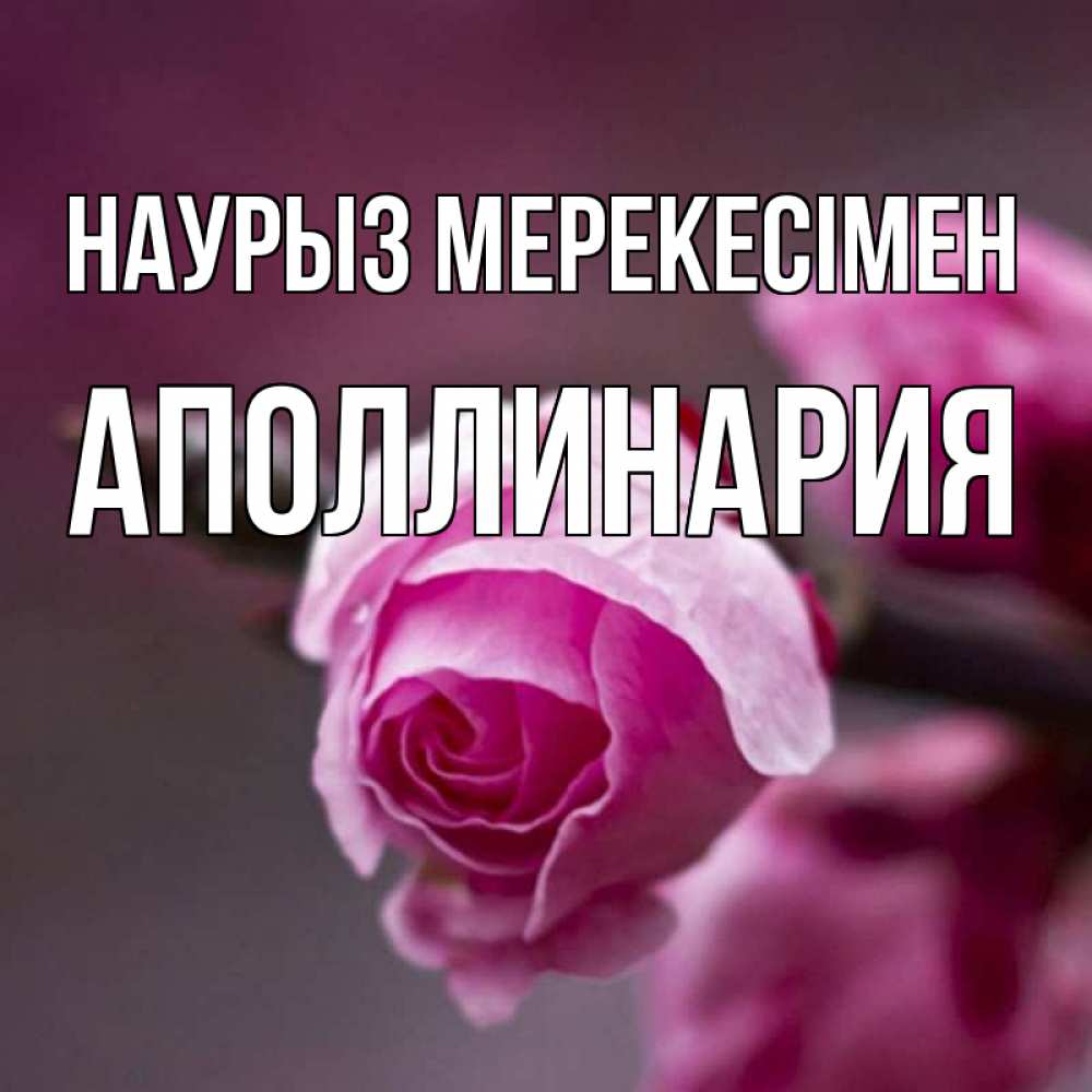 Күн сайын ашық хат с именем, Аполлинария Наурыз мерекесімен весна Онлайн тегін жүктеп алу тілектері бар керемет карта 