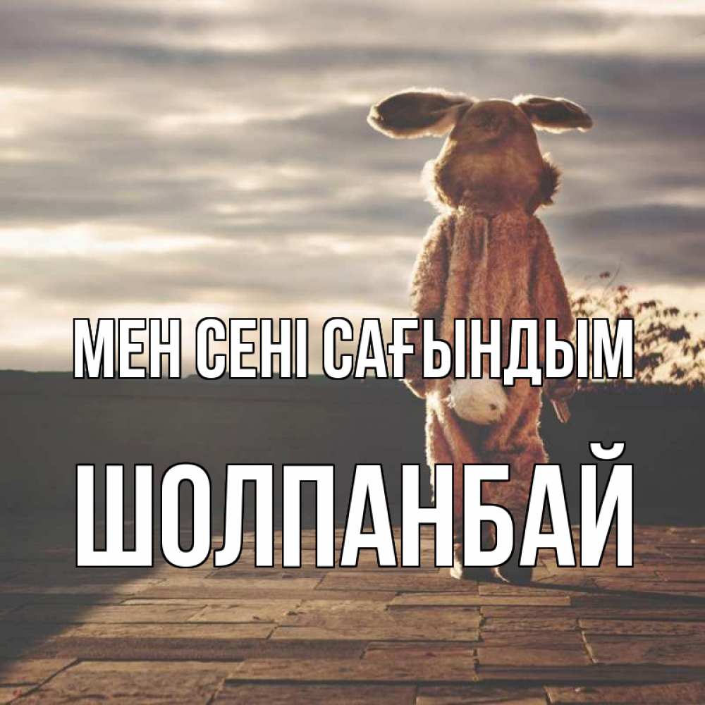 Күн сайын ашық хат с именем, ШОЛПАНБАЙ Мен сені сағындым даже в костюме зайца Онлайн тегін жүктеп алу тілектері бар керемет карта 