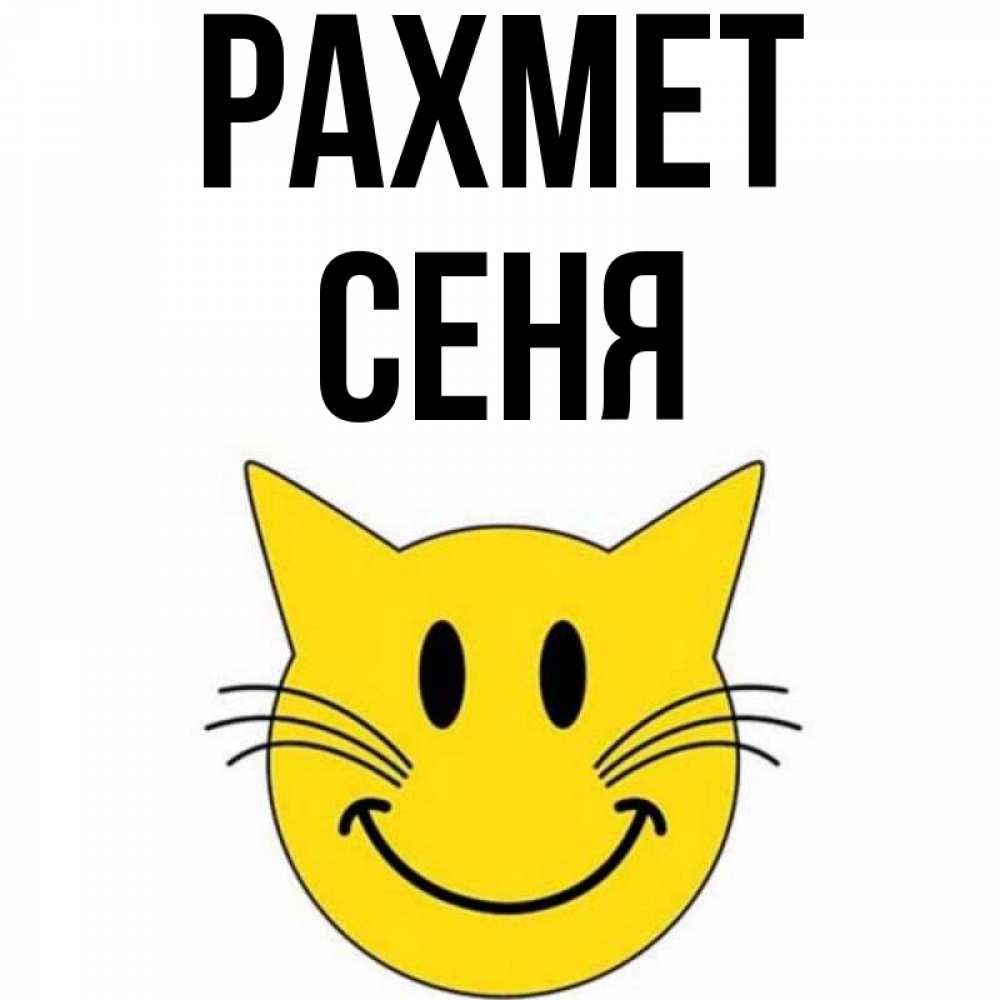Күн сайын ашық хат с именем, Сеня рахмет улыбающийся смайл кот Онлайн тегін жүктеп алу тілектері бар керемет карта 