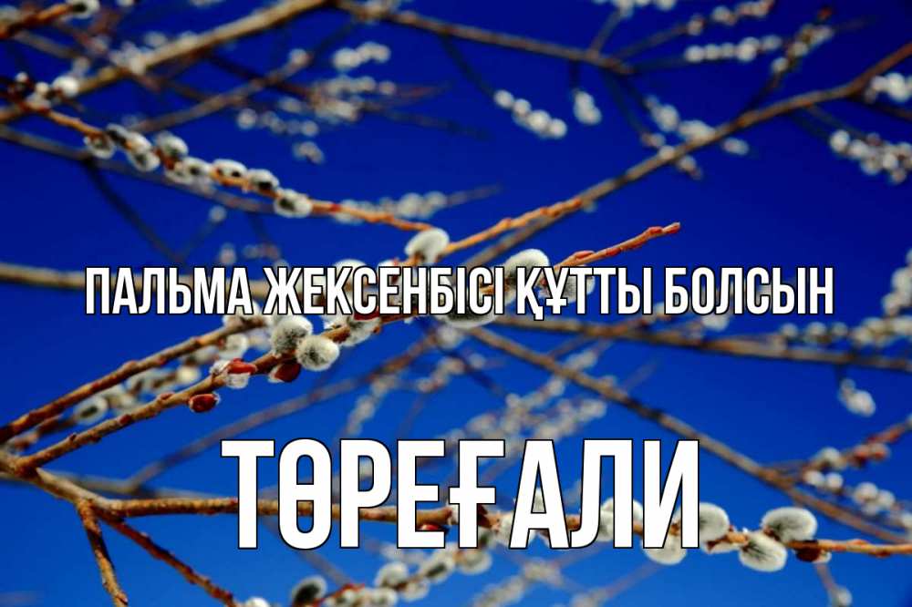 Күн сайын ашық хат с именем, Төреғали Пальма жексенбісі құтты болсын верба Онлайн тегін жүктеп алу тілектері бар керемет карта 