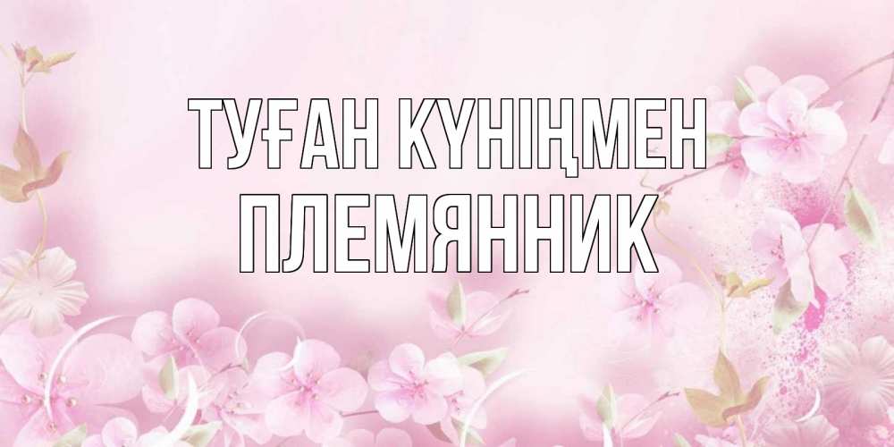 Күн сайын ашық хат с именем, Племянник Туған күніңмен нежные цветы Онлайн тегін жүктеп алу тілектері бар керемет карта 